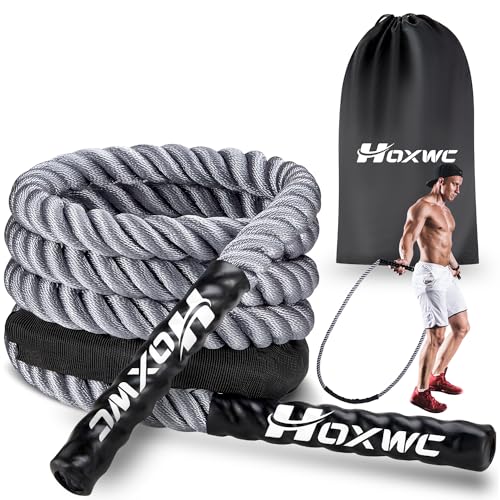 Weighted Jump Rope for Women, Jump Rope for Fitness, Workout Equipment for Men & Women, Adult Heavy Workout Rope for Improve Strength, Building Muscle, Power Training, Total Body Home Gym Equipment