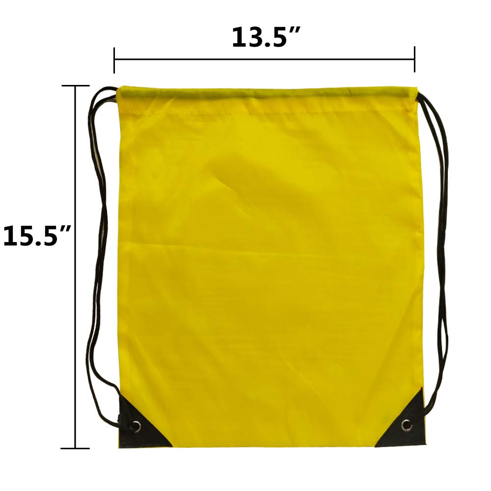 Drawstring Backpacks Bulk 48 Pcs Nylon Drawstring Bags 12 Color Gym String Backpack