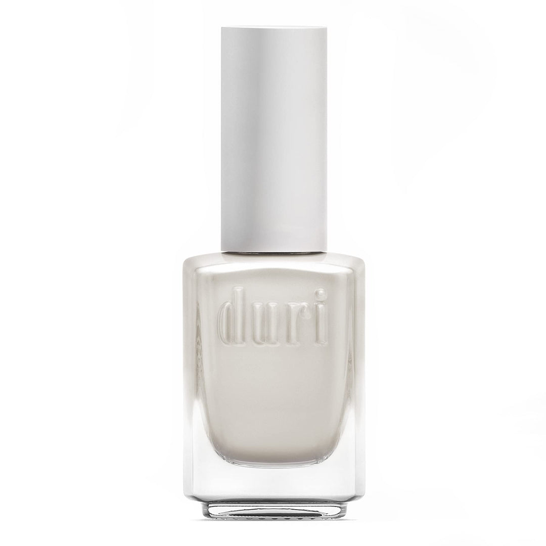 Duri 218 I Do Nail Polish, White Metallic Shimmer, Semi Sheer Coverage, Fast Drying, 0.45 Fl Oz