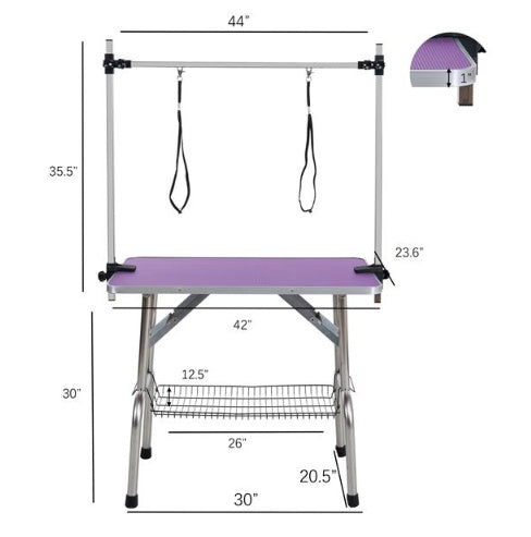 42 Inch Foldable Dog Pet Grooming Table