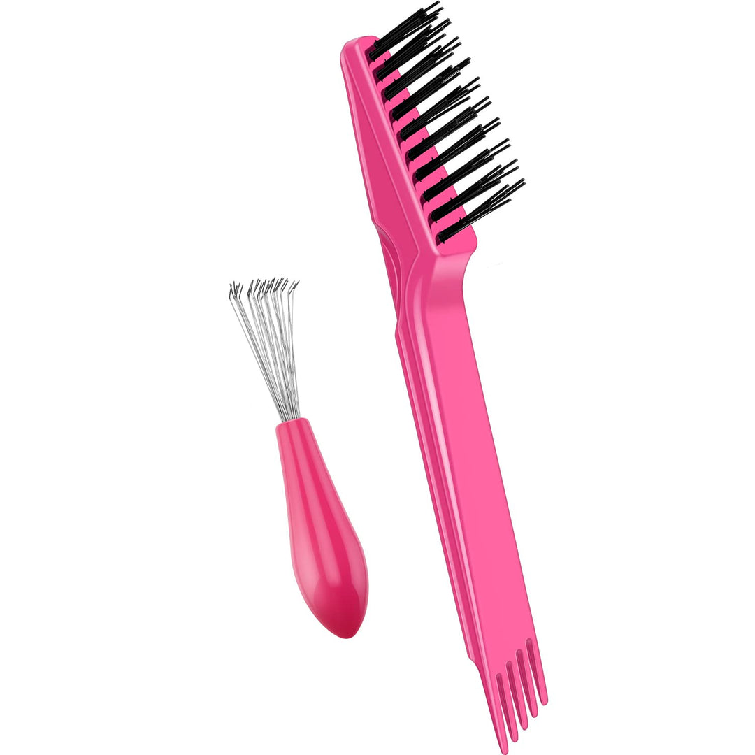 2 Pieces Hair Brush Cleaning Tool Comb Cleaning Brush Comb Cleaner Brush Hair Brush Cleaner Mini Hair Brush Remover for Removing
