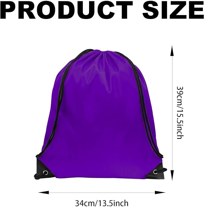 GoodtoU 2Pcs Drawstring Bag - Gym Backpack, Foldable Sports Drawstring Bags for Gym, Travel, Sports (Purple)