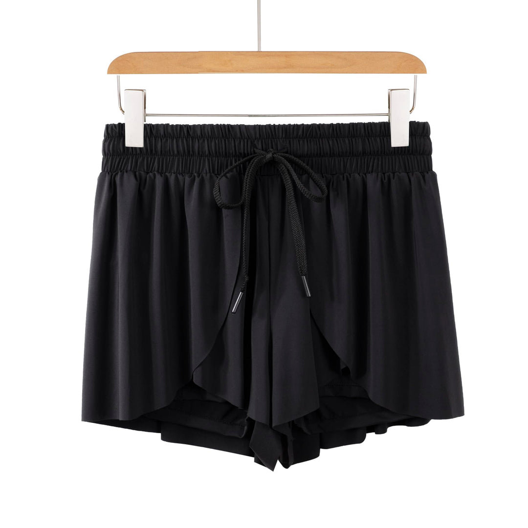 Blaosn Flowy Womens Athletic Shorts Gym Yoga Workout Running Tennis Skirt Biker Sweat Spandex Skort Comfy Lounge Wear Cute Teen Girls Trendy Clothes Casual Summer Outfits(xs,Black)