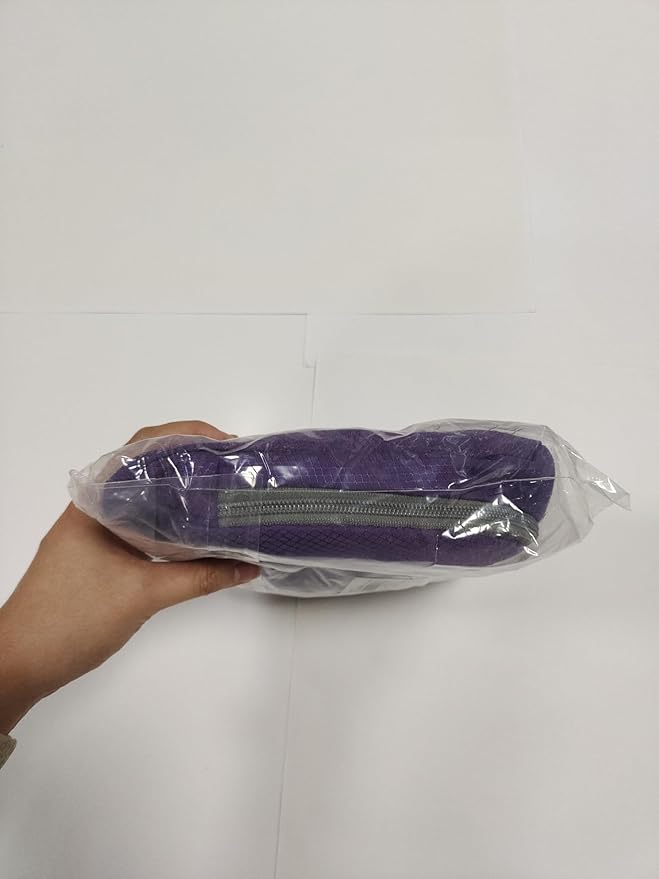 ZOMAKE Lightweight Packable Backpack 35L, Light Foldable Backpacks Water Resistant Collapsible Hiking Bag, Compact Folding Day Pack for Travel Camping(Purple)