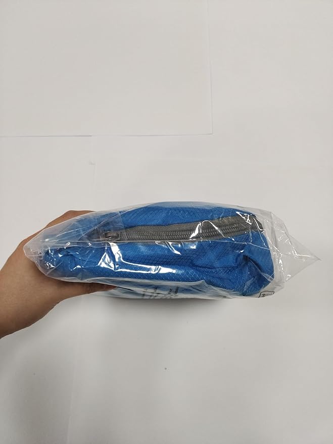 ZOMAKE Lightweight Packable Backpack 35L, Light Foldable Backpacks Water Resistant Collapsible Hiking Bag, Compact Folding Day Pack for Travel Camping(Light Blue)