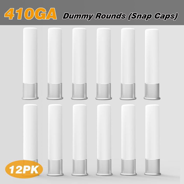 BOOLIT EYE Pro .410 Gauge Shotgun Safety Trainer Cartridge Dummy Rounds Close to Real Weight, 12 Pack