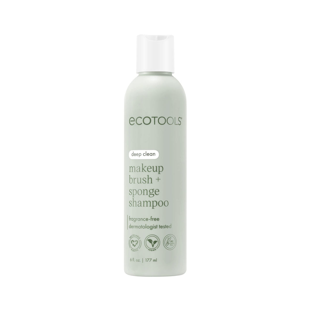 EcoTools Makeup Brush and Sponge Shampoo, Removes Makeup, Dirt, & Impurities From Brushes & Makeup Blender Sponges, Fragrance-Fr