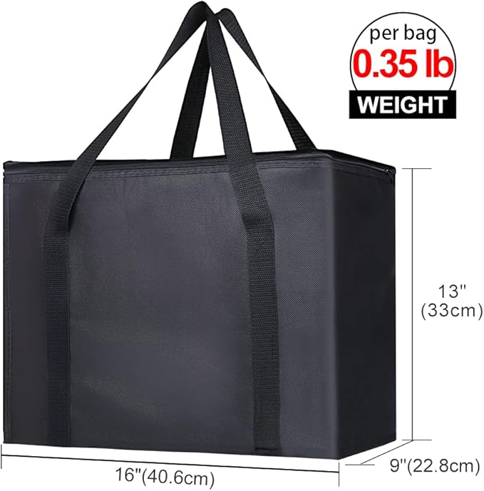 Insulated Reusable Grocery Shopping Bags, 4 Packs