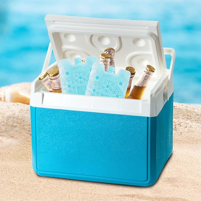 Bodaon Ice Packs for Lunch Boxes, Lunch Cooler Bag, Reusable Small Lunch Box Ice Pack for Cooler, Lunchbox Accessories, Lunch Bag Freezer Long Cold Blue Ice Packs Blocks for Coolers, Kids, Adults