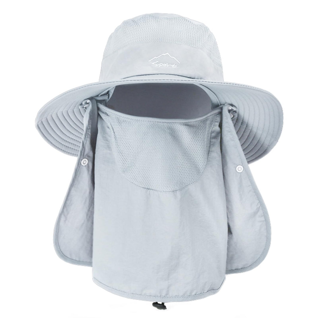 Sun Hats for Men Women Fishing Hat UPF 50+ Breathable Wide Brim Summer UV Protection Hat with Face Cover & Neck Flap