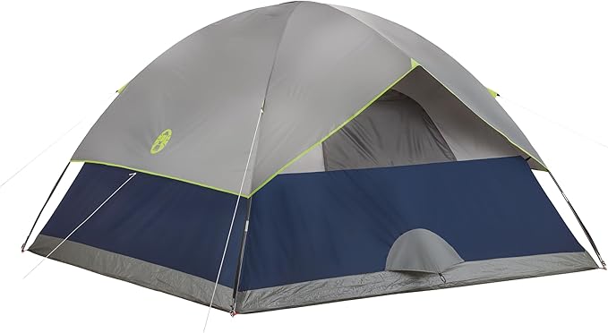 Coleman Sundome Camping Tent with Rainfly, 2/3/4/6 Person Tent Sets Up in 10 Mins, Weatherproof Shelter for Camping, Festivals, Backyard, Sleepovers, & More