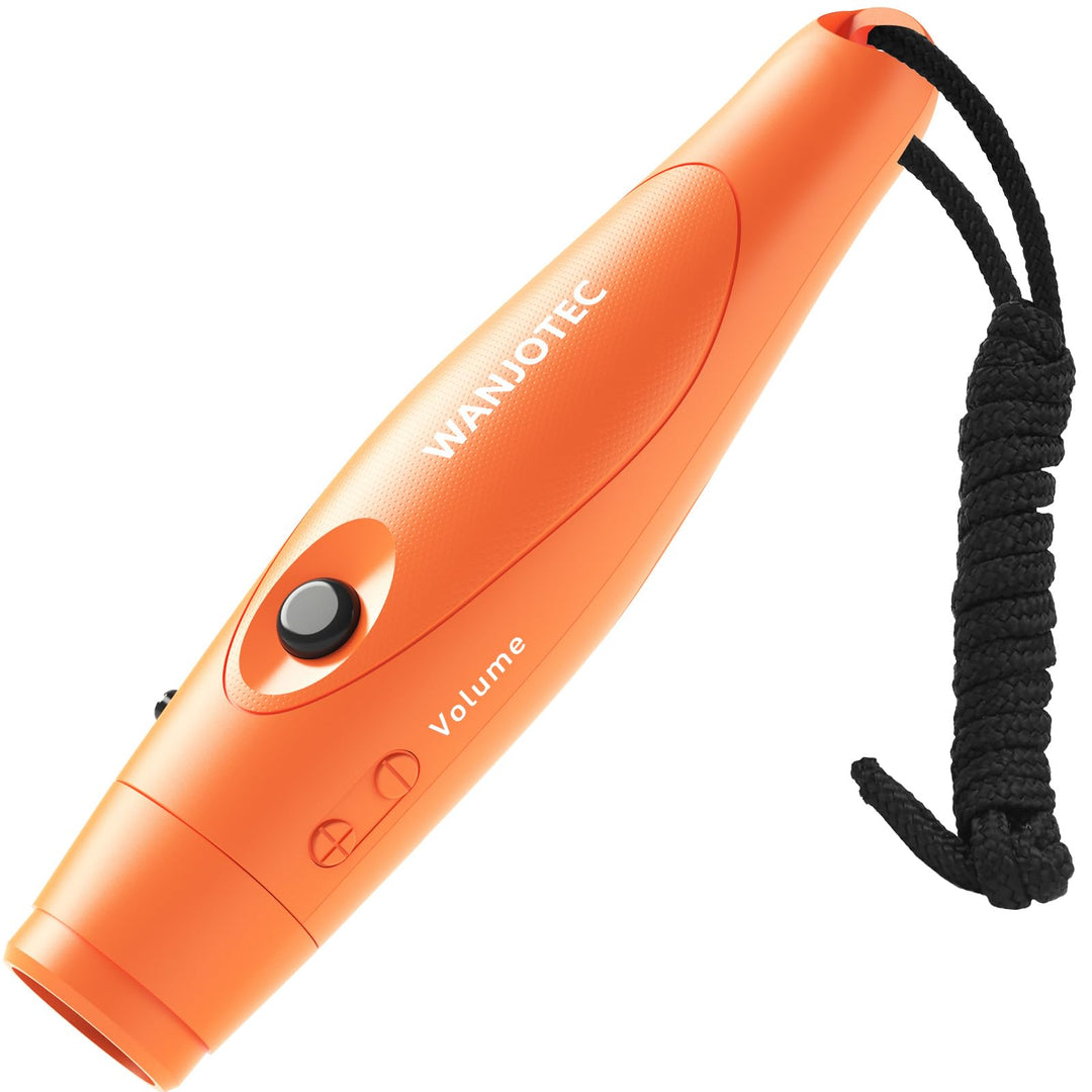 WANJOTEC Electronic Whistle, 3 Tone High Volume Emergency Whistle, Handheld Electronic Whistles for Referee Coaches Teacher, Outdoor Camping Hiking Boating Safety Whistles with Lanyard