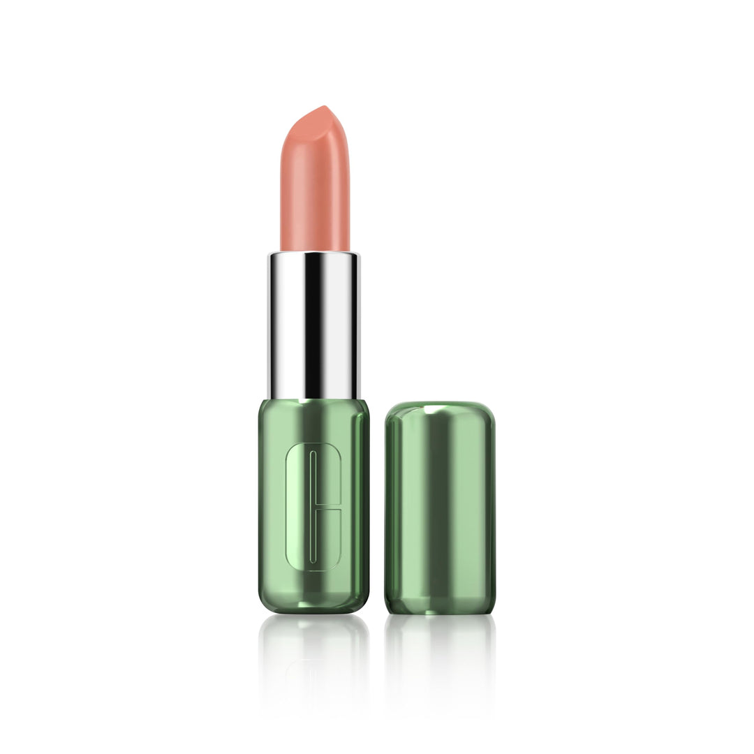 Clinique Pop Longwear Lipstick | Long Lasting, Satin, Matte + Shine, Honey Pop, 1 Count