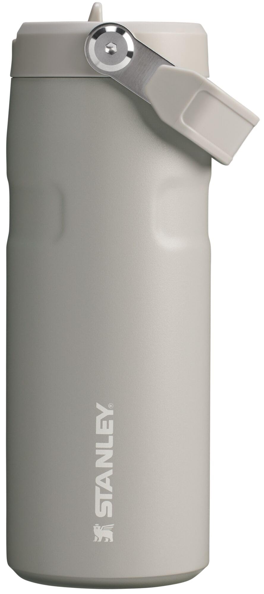 Stanley IceFlow Flip Straw 2.0 Water Bottle 16 OZ | Built-In Straw with Larger Opening | Lightweight & Leak-Resistant | Insulated Stainless Steel | BPA-Free | Ash