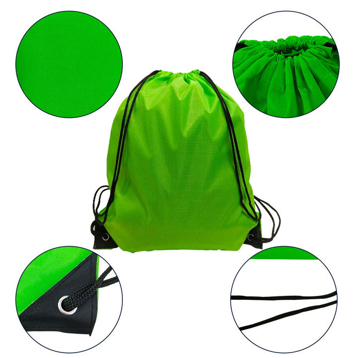 Drawstring Backpacks Bulk 48 Pcs Nylon Drawstring Bags 12 Color Gym String Backpack