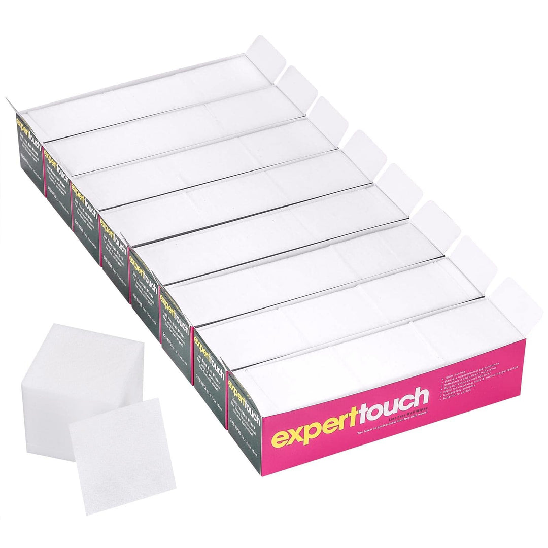 2600 Pcs Lint Free Nail Wipes For Gel Nail Disposable Nail Polish Remover Wipes Cotton Pads White, 8 Pack