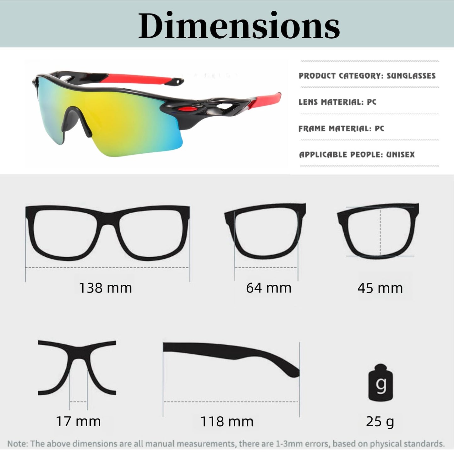 swanoble UV400 2 Sports Sunglasses for Kids Cycling,Light frame Sunglasses for Boys Girls,Youth Softball Baseball Golf (Transparent Green+black Red)
