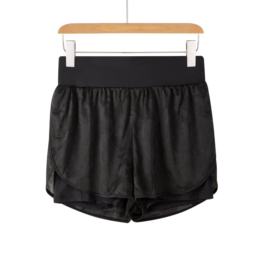 Blaosn Flowy Running Shorts for Women Gym Yoga Workout Athletic Exercise Active Wear Sweat Spandex Tennis Skorts Skirts High Waisted Cute Trendy Clothes Casual Summer(Xs,Black)