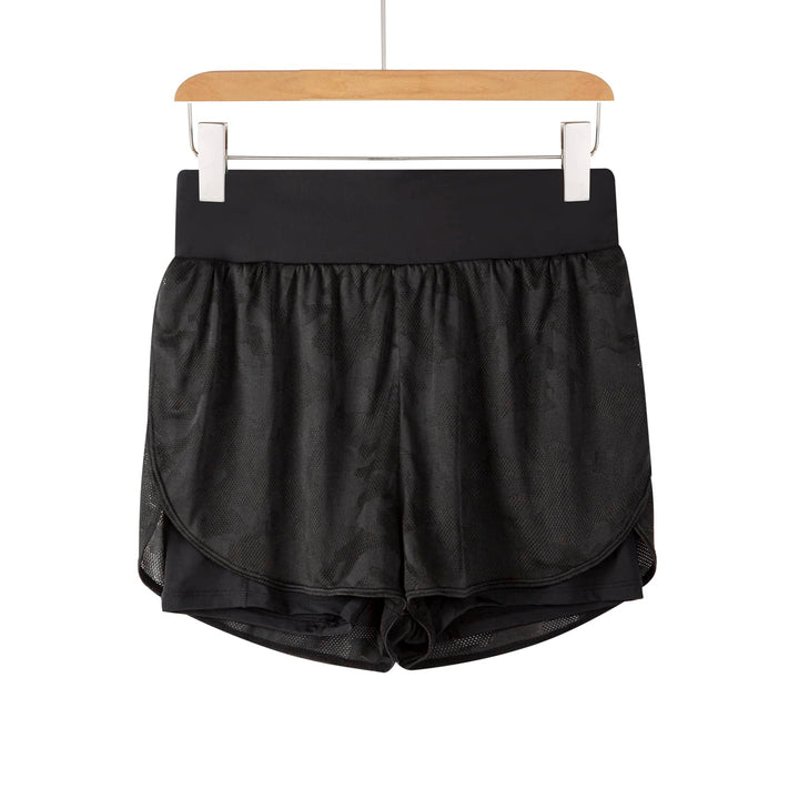 Blaosn Flowy Running Shorts for Women Gym Yoga Workout Athletic Exercise Active Wear Sweat Spandex Tennis Skorts Skirts High Waisted Cute Trendy Clothes Casual Summer(Xs,Black)