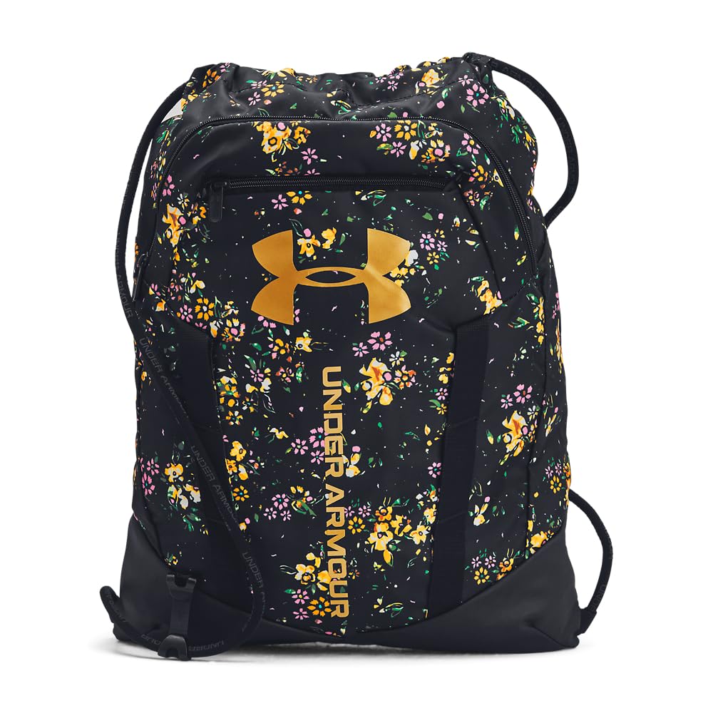 Under Armour Unisex-Adult Undeniable Sackpack, (004) Black/Black/Metallic Gold, One Size Fits Most