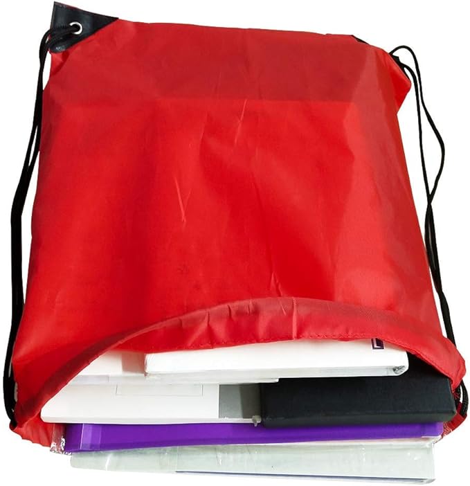 GoodtoU Drawstring Backpack Bulk- Cinch sack backpack 48 Pcs 4 Color Drawstring Bags Bulk