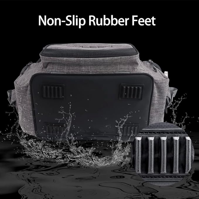 YVLEEN Fishing Tackle Box Bag - Outdoor Large Fishing Tackle Storage Bag - 100% Water-Resistant Polyester Material - Fishing Tackle Bags - Suitable for 3600 3700 Tackle Box