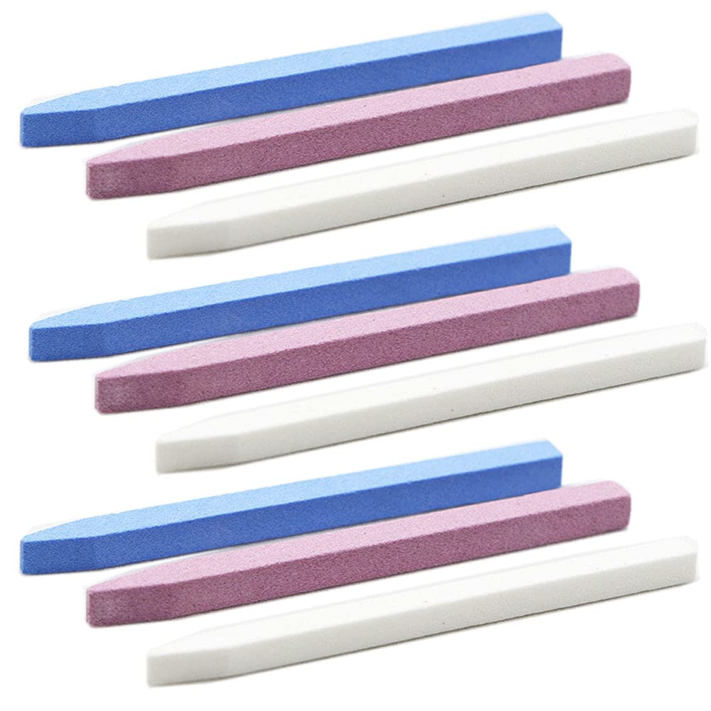 10Pcs Pumice Stone Nail Art Files Fingernail Toenail Nail Cuticle Pusher Remover Trimmer Sticks For Profession Beauty Salon Pedi
