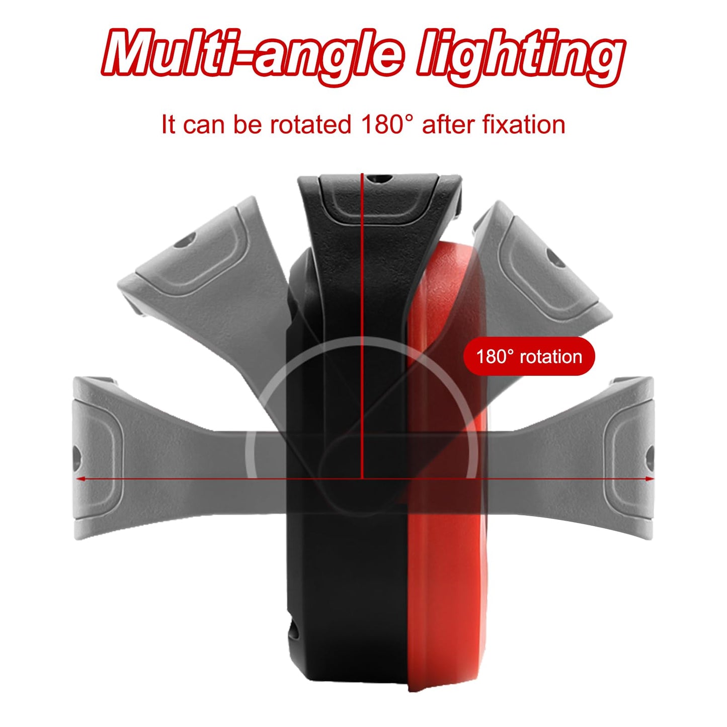 1000 Lumen LED Spotlight, LED Work Light with 4 Light Modes and 180° rotatable, Versatile and Portable Construction Spotlight for Indoor and Outdoor use