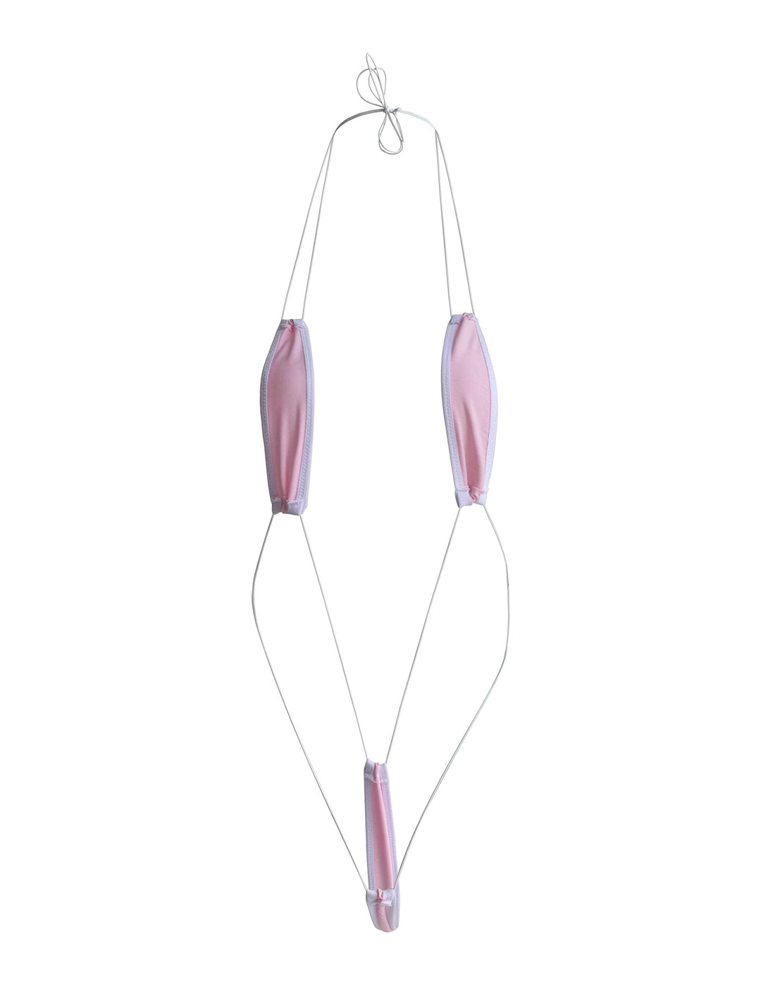 Oneheekini Women's Sexy G String Sling Shot Teeny Weeny Micro Bikini Pink