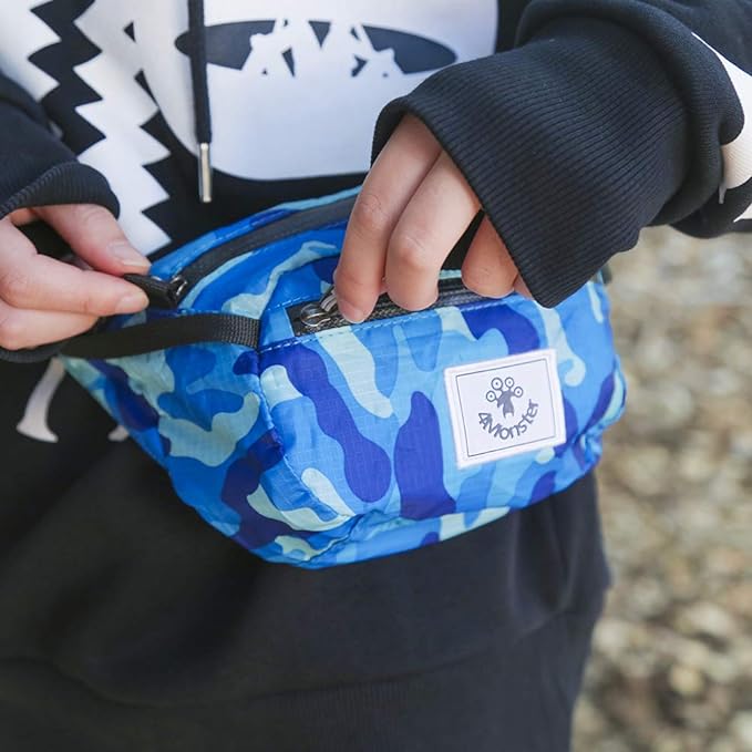 4Monster Hiking Waist Packs Portable,Water Resistant Fanny Bag with Adjustable Strap,Lightweight Crossbody Chest Bag Slim Bag