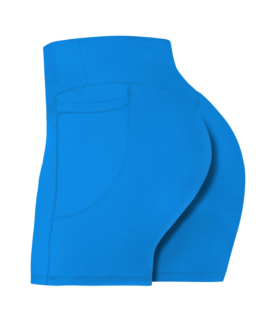 Sunzel 8" / 5" / 3" Biker Shorts for Women with Pockets, High Waisted Yoga Workout Shorts Classic Blue X-Small