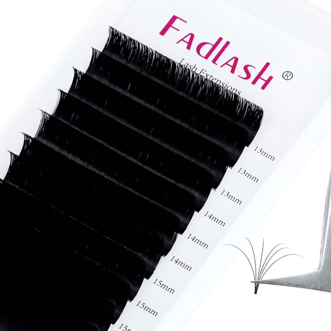 Easy Fan Lash Extensions 13-16Mm Mixed Tray Self Fanning Volume Eyelash Extensions .03 .05 .07 .10 Rapid Blooming Lash Extension