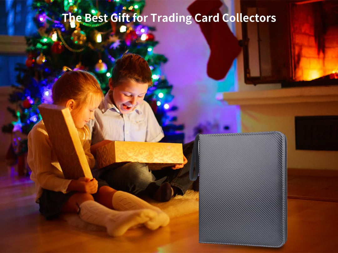 HESPLUS Trading Card Binder, 9 Pocket Card Binder with Sleeves 900 Double Sided Pocket Sports Card Binder, Card Collection Binder, Collector Card Album for Baseball Cards, TCG, MTG, Sports, Game Cards