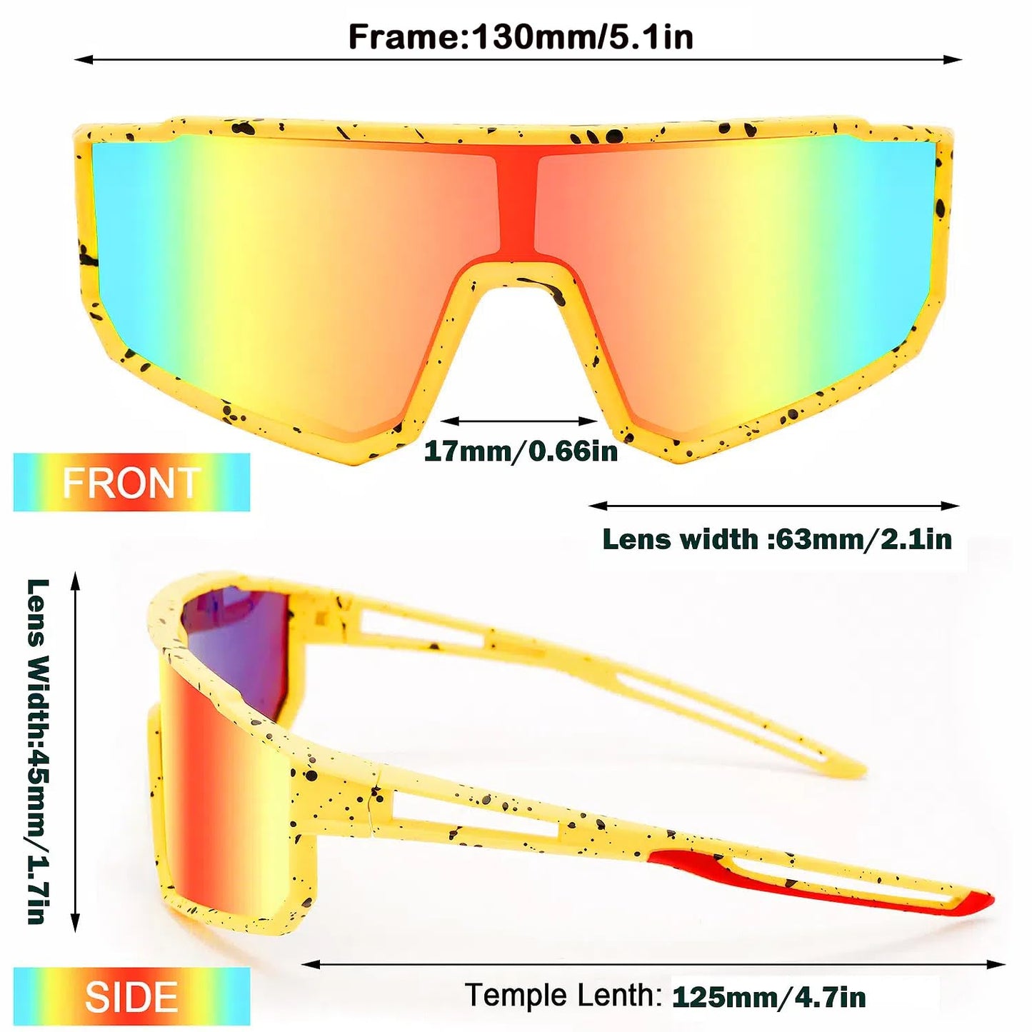 Youth Baseball Sunglasses For Boys Girls,UV400 Kids Sports Sunglasses,Cycling glasse Running Golf