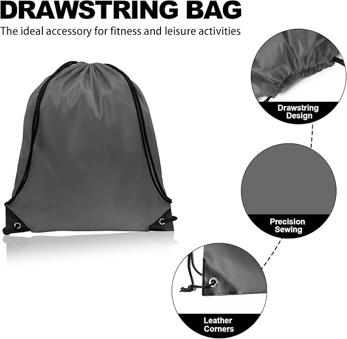 GoodtoU Drawstring Backpacks, Drawstring Bags Nylon Backpack Draw String Back Bag Bulk Cinch Sack Drawstring Gym Bag Drawstring Backpack for Sport, Traveling, Team (20 Colors, 100Pcs)