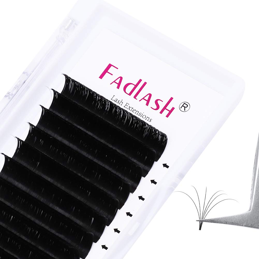 Eyelash Extension Supplies D Curl 0.07 16Mm Faux Mink Self Fan Lash Extensions Semi Permanent Volume Lashes Extension Supplies (