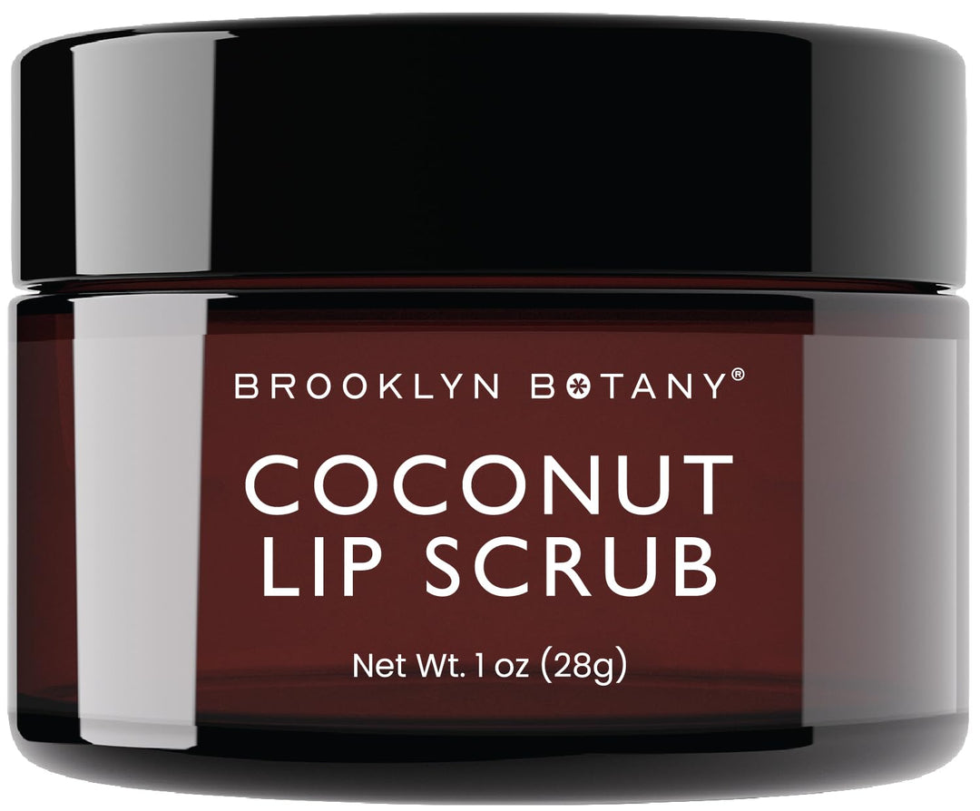 Brooklyn Botany Lip Scrub Exfoliator 1 Oz - Lip Moisturizer For Dry Lips And Chapped Lips - Gentle Lip Exfoliator For Smooth And