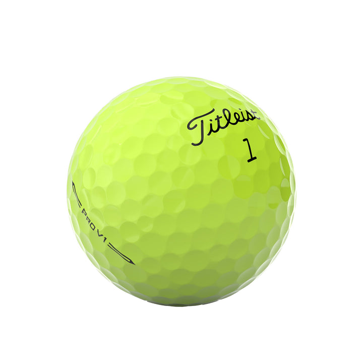 Titleist Pro V1 Golf Balls, Yellow, One Dozen