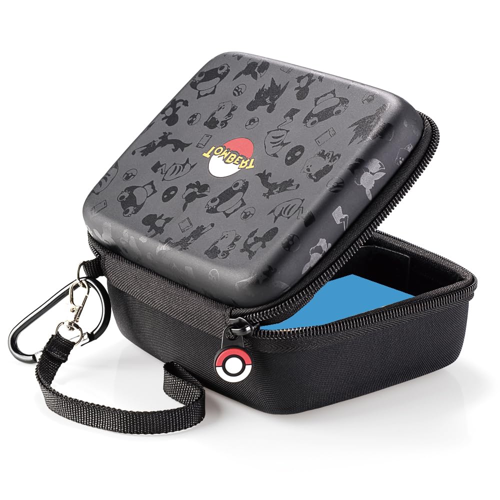 Tombert Carrying case for PTCG Trading Cards, Hard-Shell Storage Box fits Magic MTG Cards and PTCG, Holds 400+ Cards(OIL BLACK)