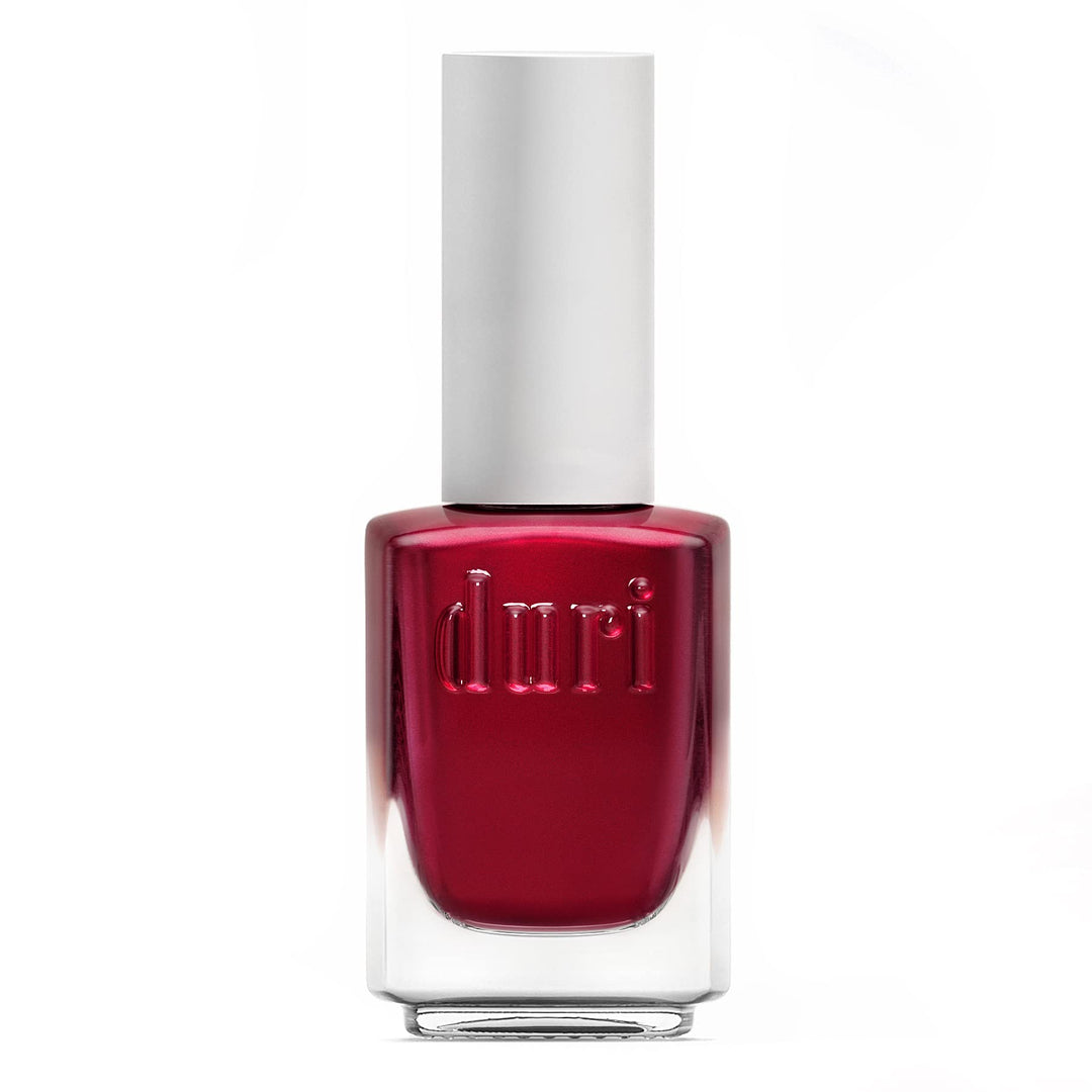 Duri Nail Polish, 350 Passion, Deep Red Metallic Shimmer, Full Coverage, Quick Drying, Lasting, 0.45 Fl Oz By Duri Cosmetics