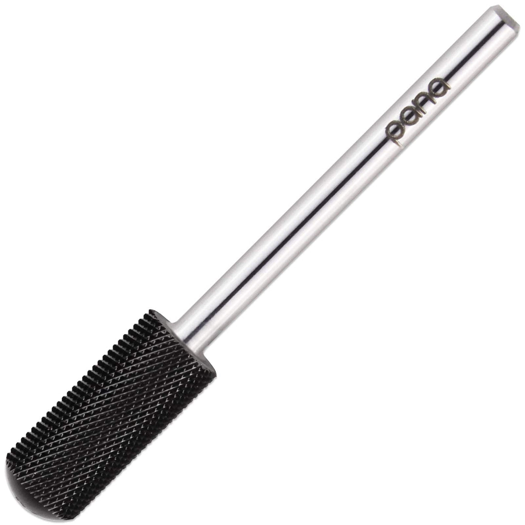 Pana Smooth Top Small Barrel 3/32'' Shank Size - (Dlc Black, Extra Fine Grit) - Fast Remove Acrylic Or Hard Gel Nail Drill Bit F