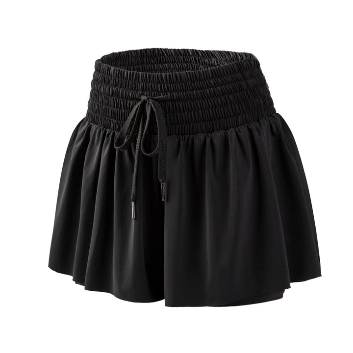 Blaosn Flowy Womens Athletic Shorts Gym Yoga Workout Running Tennis Skirt Sweat Spandex Skort High Waisted with Pockets Lounge Cute Teen Girls Trendy Clothes Casual Summer Outfits(xs,Black)