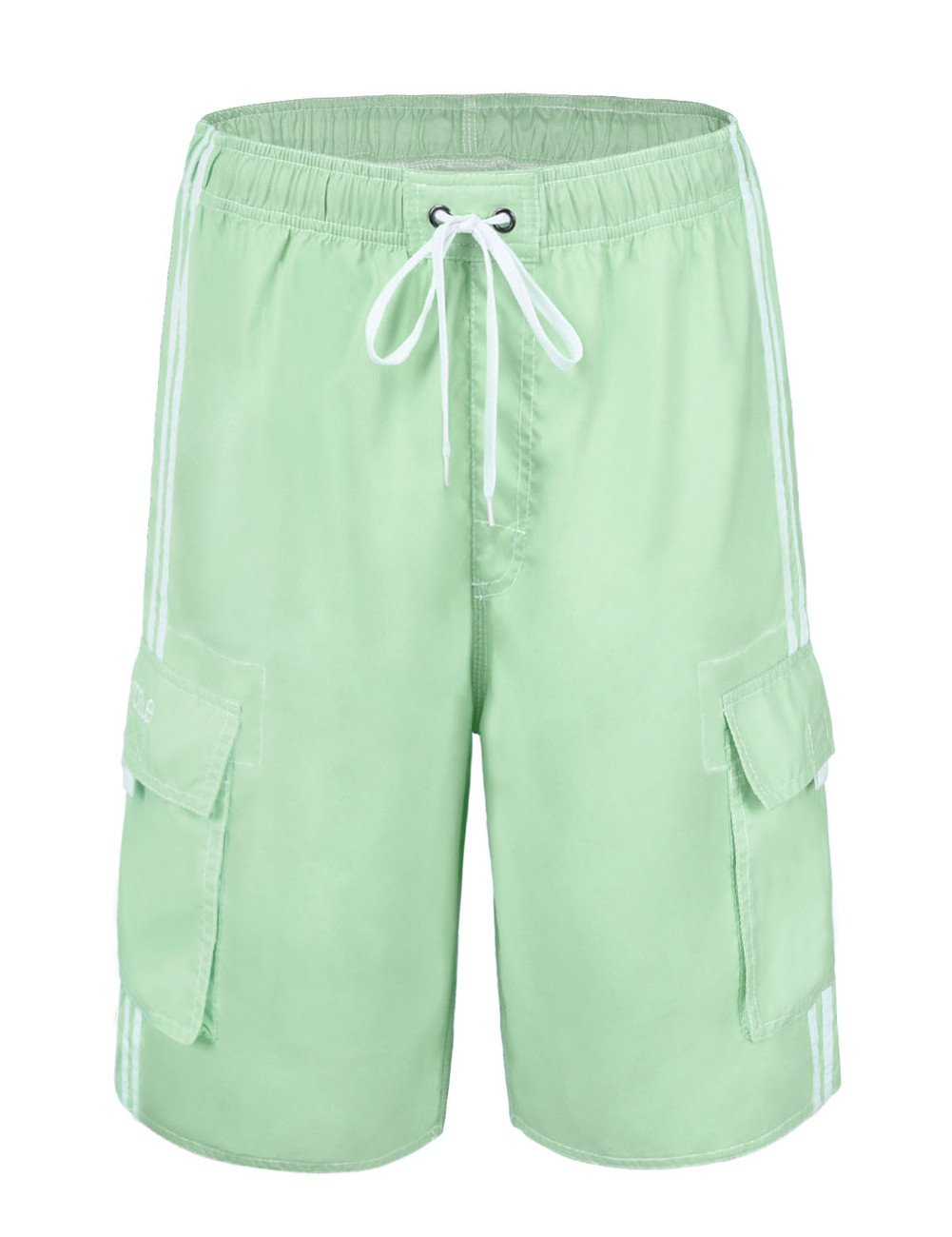 Nonwe Men's Quick Dry Beachwear Swim Trunks Light Green 40