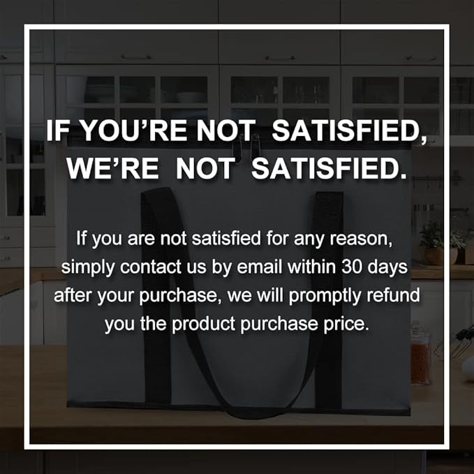 Insulated Reusable Grocery Shopping Bags, 4 Packs