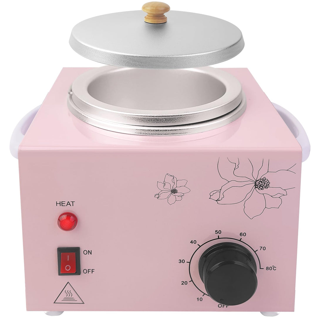 Portable Wax Warmer Machine For Painless Hair Removal, Women Men Professional Wax Heater With Adjustable Temperature Set,20Pcs W