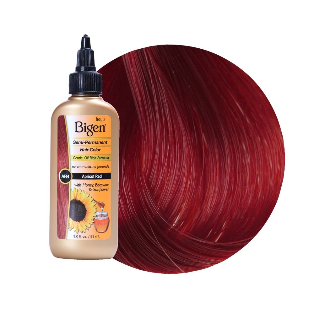 Bigen Semi-Permanent Haircolor #Ar4 Apricot Red 3Oz (1 Pack), 3 Oz