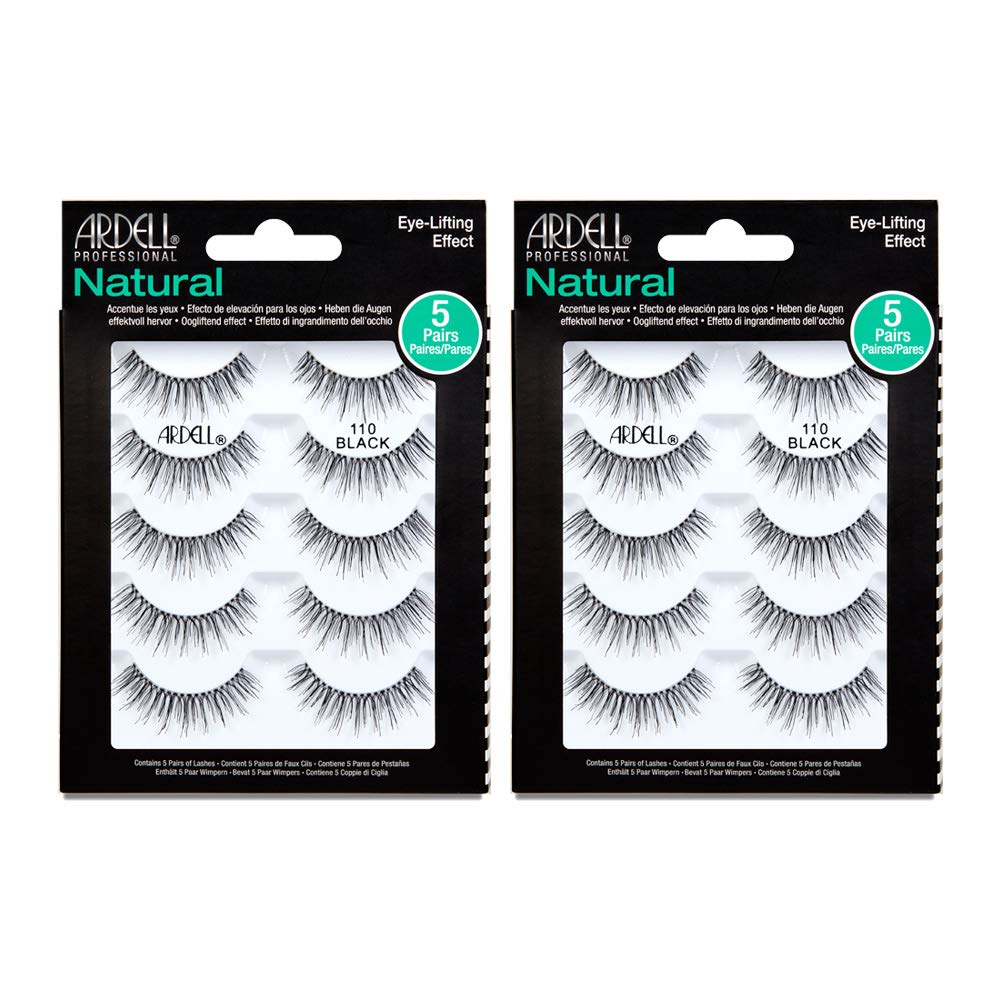 Ardell False Lashes #110 Black, 5 Pairs X 2 Pack