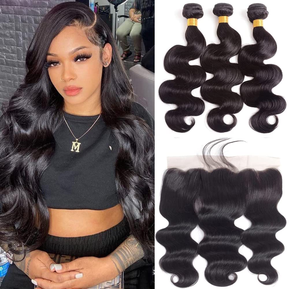 Ralisa Body Wave Human Hair Bundles With Frontal Human Hair Frontal With Bundles Body Wave Bundles With Frontal Body Wave Bundle
