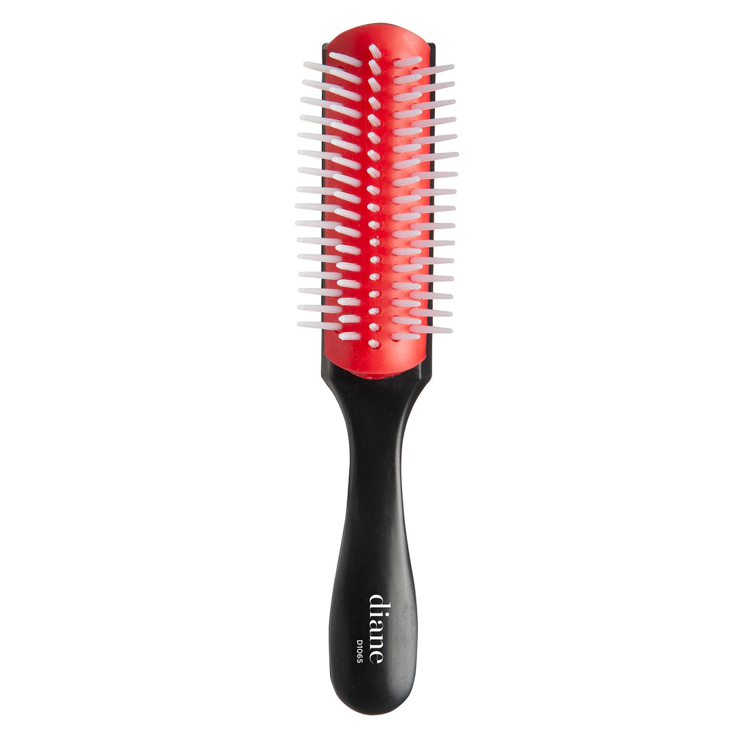 Diane Pro Mini Nylon Pin Styling Hair Brush For Detangling, Separating, Shaping And Defining Wet Thick Or Curly Hair, Glides Thr