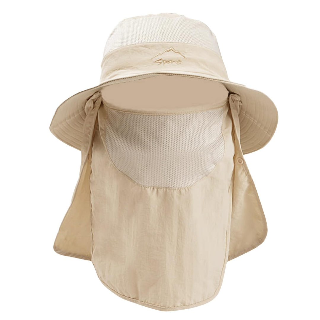 Sun Hats for Men Women Fishing Hat UPF 50+ Breathable Wide Brim Summer UV Protection Hat with Face Cover & Neck Flap